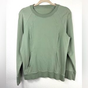Lululemon athletica Green Crewneck Sweatshirt size 8